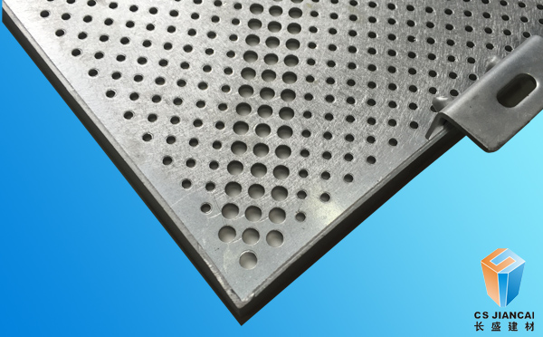 沖孔氟碳鋁單板一角實拍4005 沖孔氟碳鋁單板一角實拍4005