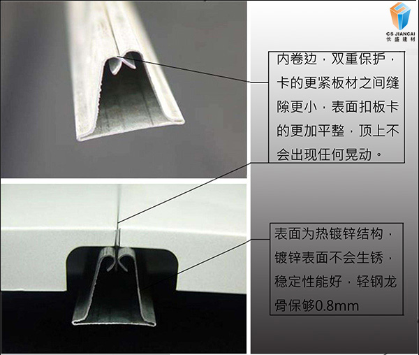 沖孔鋁扣板內(nèi)卷邊安裝圖 沖孔鋁扣板內(nèi)卷邊安裝圖