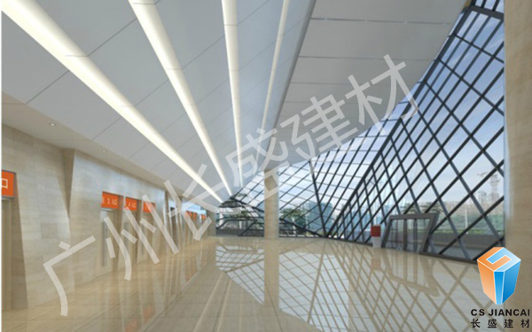 幕墻石紋鋁單板走廊效果 幕墻石紋鋁單板走廊效果