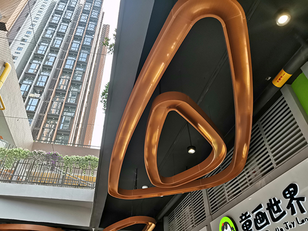 弧形鋁單板室外效果 弧形鋁單板室外效果