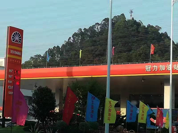 加油站防風(fēng)條扣工程圖片 加油站防風(fēng)條扣工程圖片